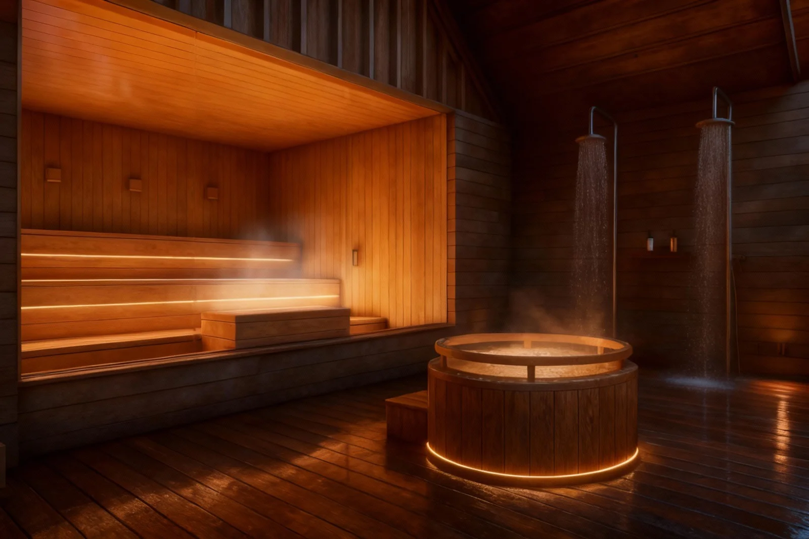 Baldora Private Sauna in Düsseldorf – sauna tauchbecken dusche